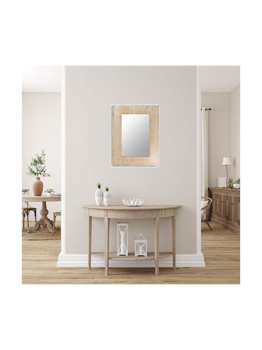 Artekko Wall Mirror with Gold Wooden Frame 86x65cm 1pcs