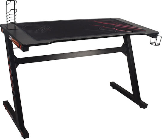 Spielbüro Holz Black Velvet-Black Metal mit Metallbeinen 120x60x75cm