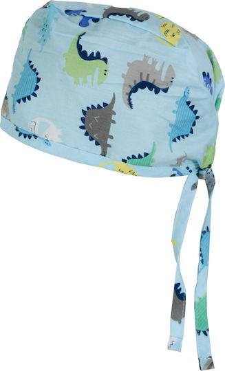 Alezi Dinosaurs Unisex Multicolour Surgical Cap Cotton and Polyester