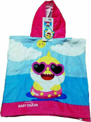 Stamion Kinder Strandponcho Hai Hellblau 100 x 50cm.