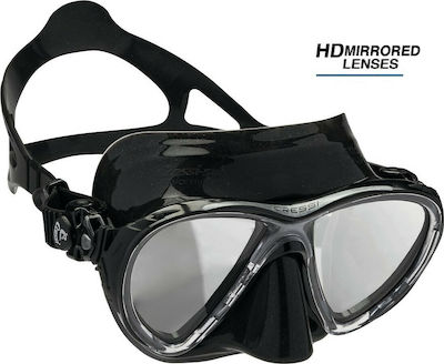 CressiSub Silicone Diving Mask Big Eyes Evolution Black Frame / Black Lens HD Black DS336950