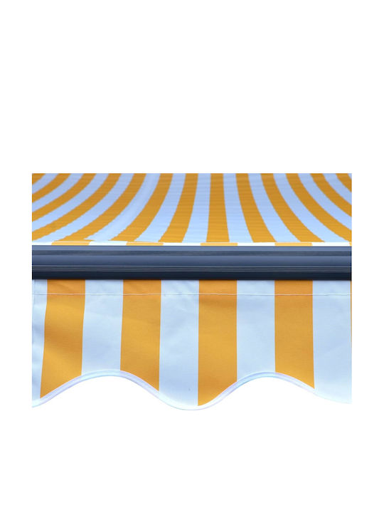 vidaXL Zelt Terrasse mit LEDs Yellow / White 3x2.5m