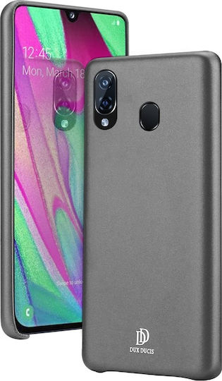 Dux Ducis Skin Lite Back Cover Δερματίνης Μαύρο (Galaxy A40)