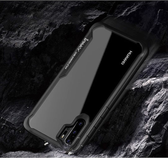 iPaky Anti-Fall Survival Back Cover Silicone Black (Huawei P30)