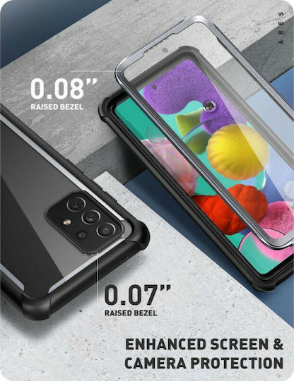 i-Blason Ares С пълно покритие (360°) Пластмаса 2мм Черен (Galaxy A72)