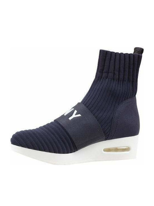 Anna Damen Chelsea Stiefeletten Marineblau
