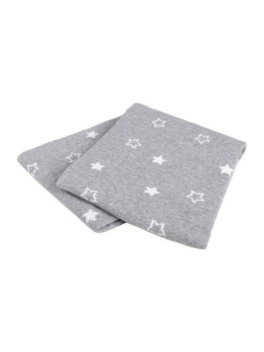 Interbaby Blanket Nursery Swaddling Blankets Stars Cotton Gray 75x100cm