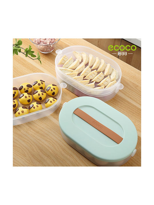 Ecoco Lunch Box Plastic Πράσινο 21.7x34cm 1pcs