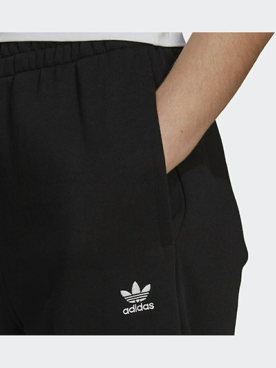 Adicolor Essentials Παντελόνι Φόρμας με Λάστιχο Fleece Μαύρο