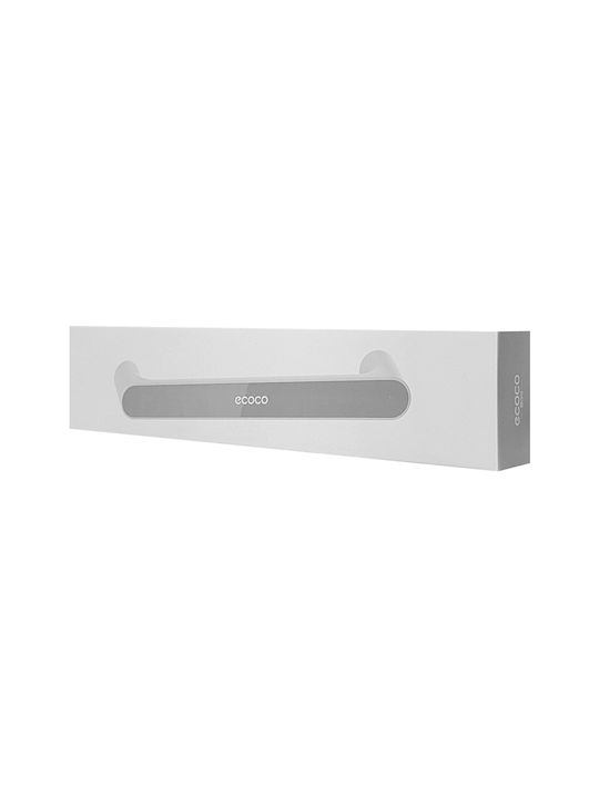 Ecoco Single Wall-Mounted Bathroom Rail ​27x3.5cm Gray