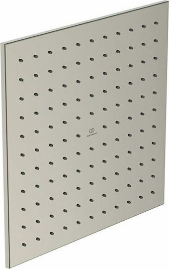 Ideal Standard Idealrain Τετράγωνη Κεφαλή Ντουζ 40x40cm Silver