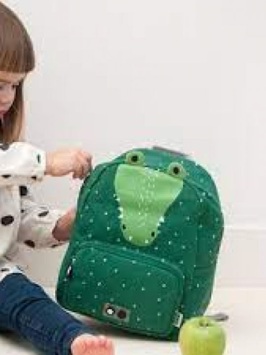 Trixie Mr. Crocodile School Bag Backpack Kindergarten in Green color