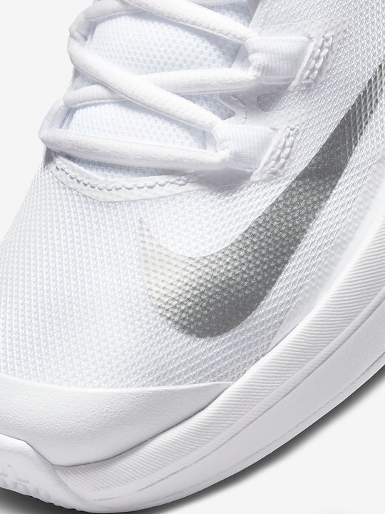 Nike Court Vapor Lite Γυναικεία Παπούτσια Τένις για Σκληρά Γήπεδα White / Metallic Silver