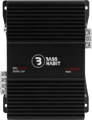 Bass Habit Car Audio Amplifier SE800.2DF 2 Channels 890SE8002DF