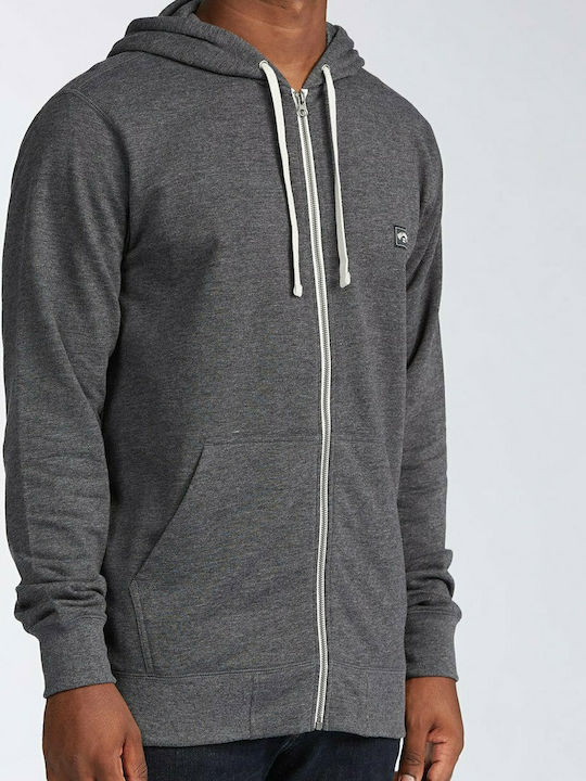 Billabong Men's Sweatshirt Jacket with Hood and Pockets Gray