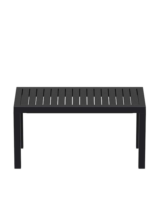 Ocean Sitting Room Outdoor Polypropylene Table Black 90x45x45cm