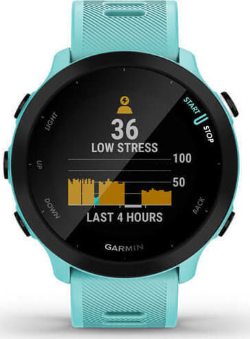 Garmin Forerunner 55 42mm Waterproof Smartwatch with Heart Rate Monitor (Aqua)
