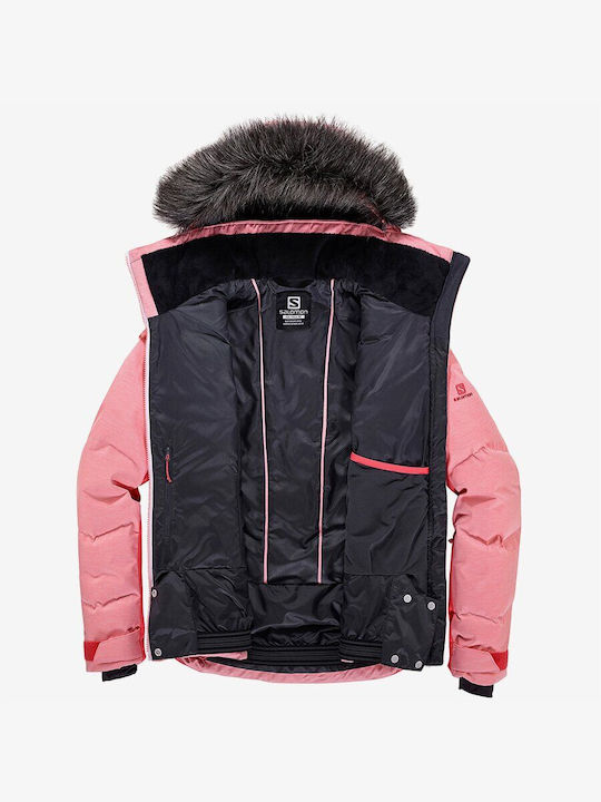 Salomon Stormcozy LC1226400 Frauen Jacke aus für Ski & Snowboard Rosa