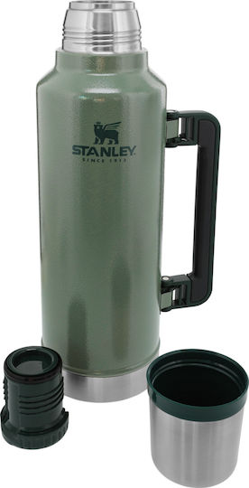 Stanley Classic Legendary Μπουκάλι Θερμός Ανοξείδωτο BPA Free 1.9lt Πράσινο με Καπάκι-Κύπελλο