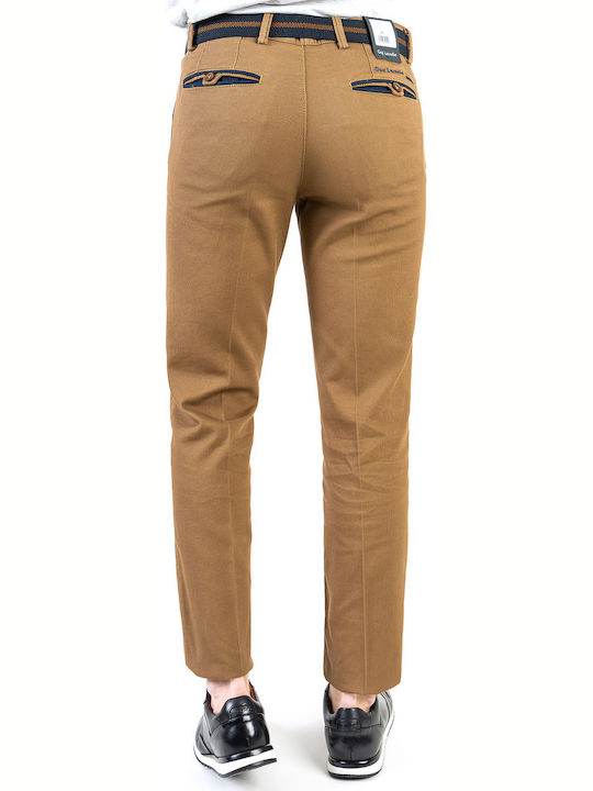 Guy Laroche GL2115169-71155 Pantaloni pentru bărbați Chino cu Croială Lejeră Maro