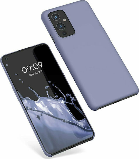 KWmobile Rubber Umschlag Rückseite Silikon Lavender Grey (OnePlus 9)