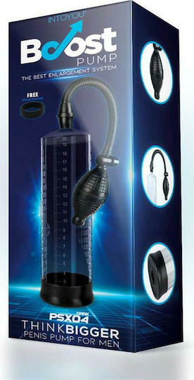 IntoYou Boost Pumps Manual Penis Pump PSX04 Τρόμπα Πέους Μαύρη