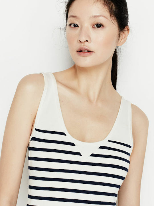Damen Sport Bluse Ärmellos Weiß