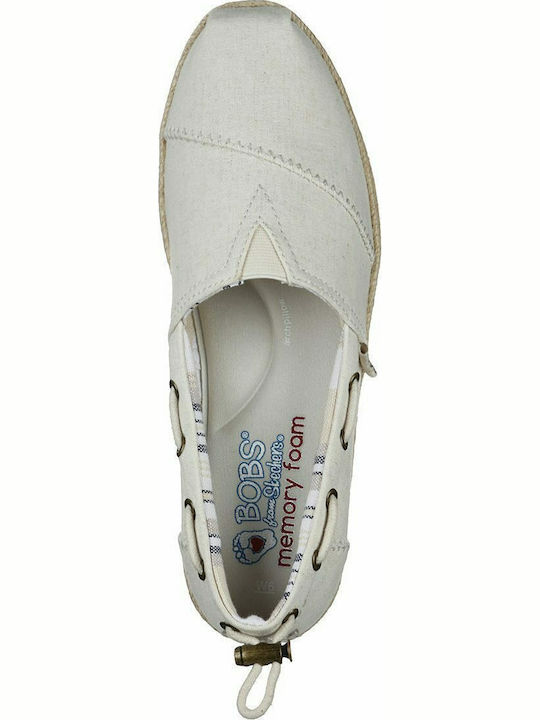 Yacht Master Women's Fabric Platform Espadrilles White