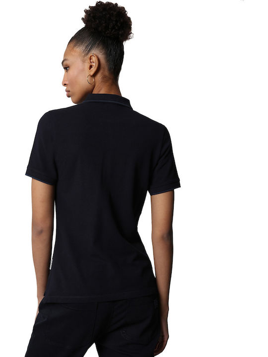 Ealis Women's Athletic Polo Blouse Short Sleeve Navy Blue