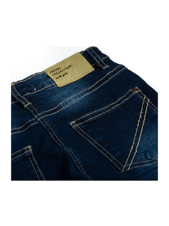 Kids' jeans dark blue for girls (8-13 years old)