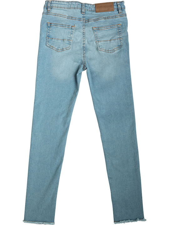 Children's jeans light blue for girls (3-14 years)