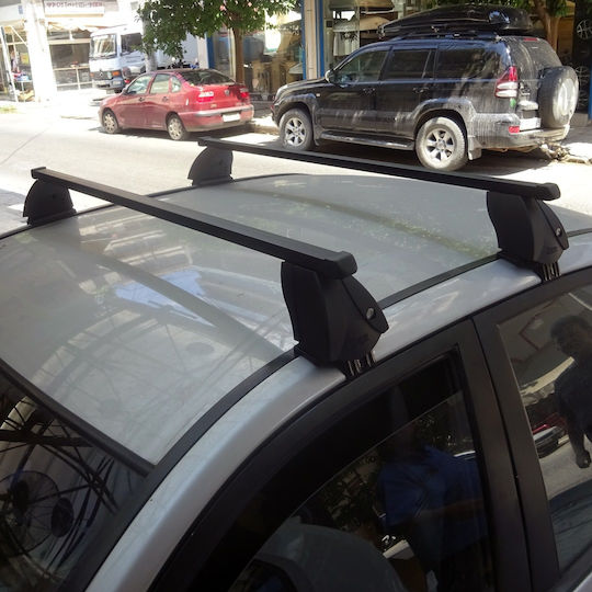 K39 112cm. for Cars with Factory Bars (with Roof Rack Legs) Black