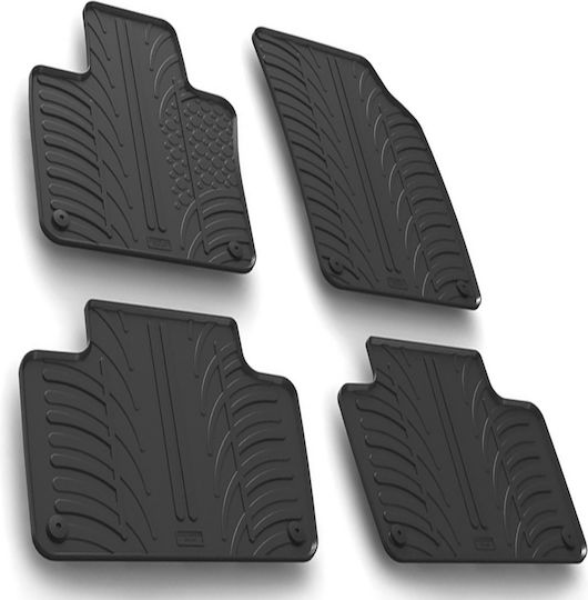 Lampa Set of Front and Rear Mats 4pcs Tray Type for Volvo XC 90 2015 Black