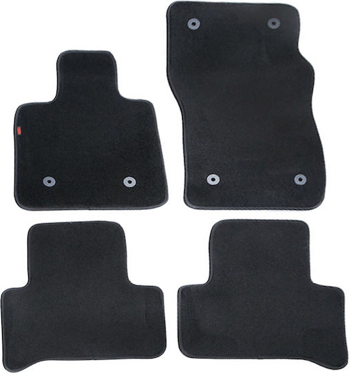 Lampa Set of Front and Rear Mats 4pcs for Alfa Romeo Stelvio Black