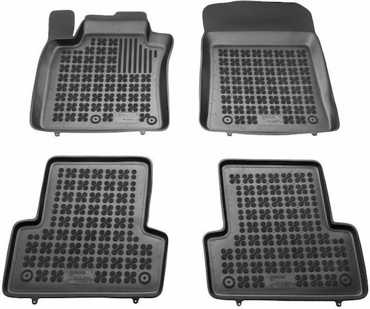 Rezaw Plast Set Covorașe Față și Spate Tip Tavă 4buc din Furtun pentru Renault Mare Modus / Modus 2008+ Negre
