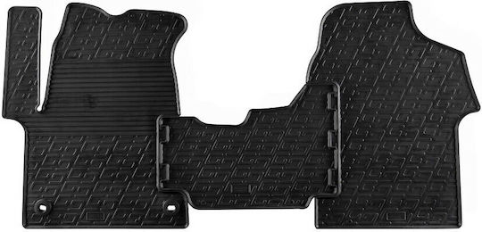 Gledring Set of Front and Rear Mats 3pcs for Peugeot Boxer Toyota Proace Citroen Jumpy Black