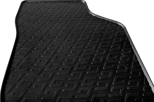 Gledring Set of Front and Rear Mats 3pcs for Peugeot Boxer Toyota Proace Citroen Jumpy Black