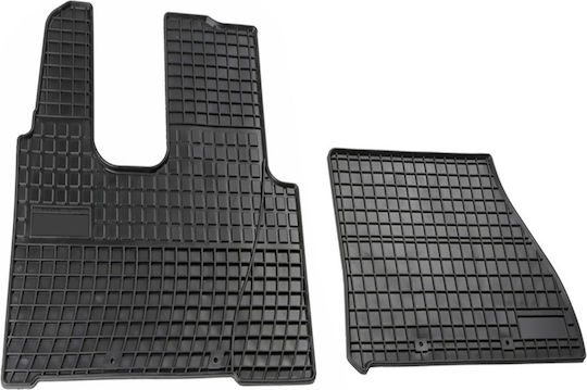 Lampa Front Mats 2pcs Tray Type for Mercedes-Benz Actros Black