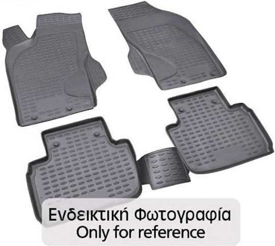 Novline Satz Vorder- und Hintermatten Wannenartig 5Stück aus TPE für Chevrolet Captiva 2011-2015 Gray