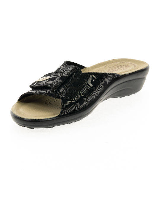 T4A57 Sandale Casual Damă Anatomic Negru