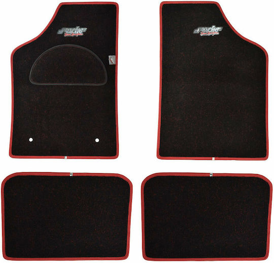 Simoni Racing Set of Front and Rear Mats Universal 4pcs 2020+ Red