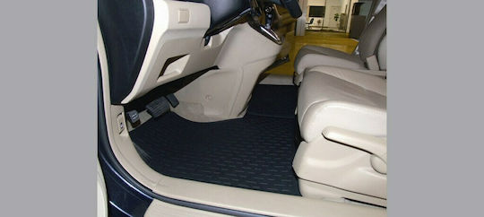 Gledring Σετ Μπροστινά και Πίσω Πατάκια 5τμχ για Honda CR-V 2007-2012 Μαύρα