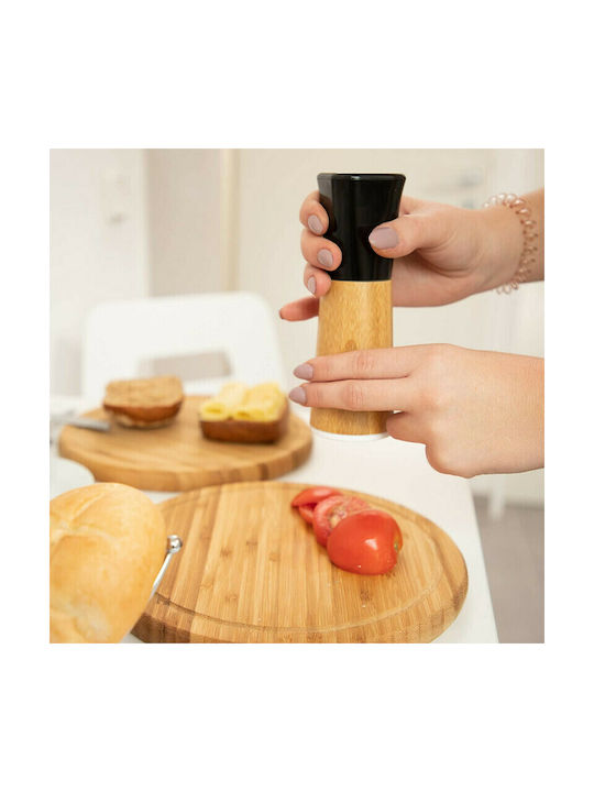 Relaxdays Manual Wooden Spice Mill Set 17cm Beige 2pcs