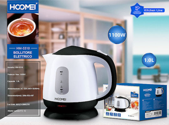 Hoomei Kettle 1lt 1100W White