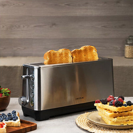 Cecotec BigToast Extra Φρυγανιέρα 2 Θέσεων 1000W Inox