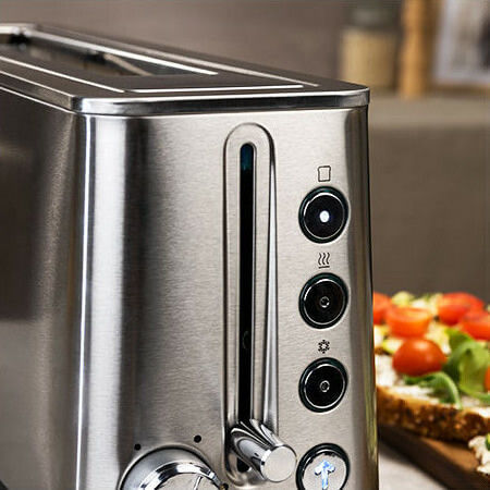 Cecotec BigToast Extra Φρυγανιέρα 2 Θέσεων 1000W Inox