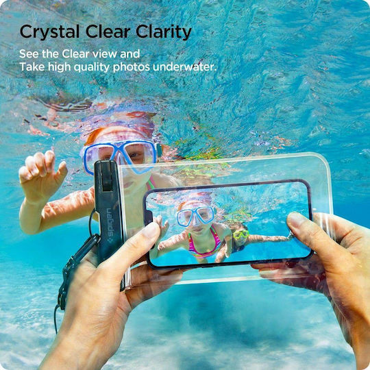 Spigen A601 Wasserdichtes Gehäuse Bis 6.9 Zoll Transparente AMP03098
