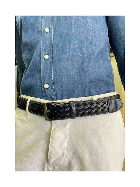 GL-720 Herren Gürtel Gestrickt Blau