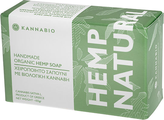 KannaBio Organic Hemp Χειροποίητο Σαπούνι με Λεβάντα & Καρύδα & Ελαιόλαδο 105gr