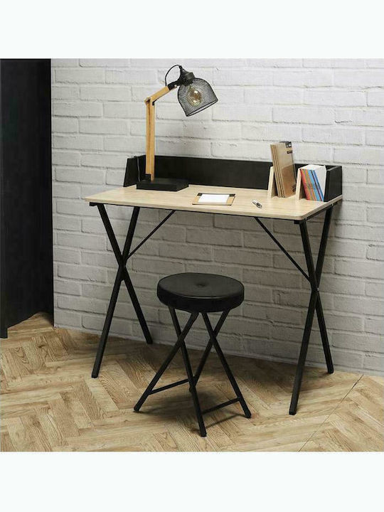 Secretary Desk Grey 90x50x84cm